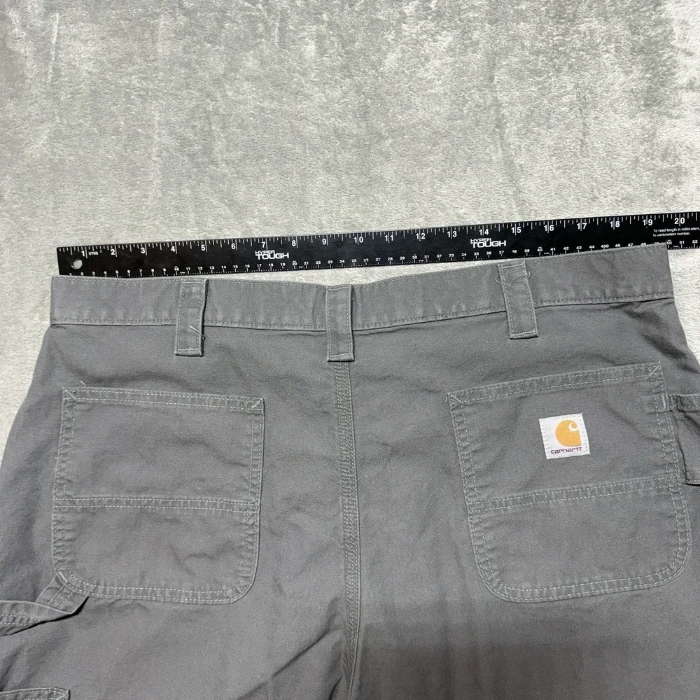 Carhartt B147 FAT Original Fit‎ Mens Gray Canvas Work Shorts Size 40 Utility
